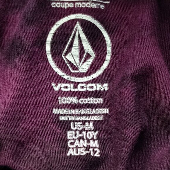 Volcom stonedye hoodies women's size M purple tie-dye pull on kangaroo pockets - Picture 6 of 12